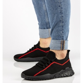 Tênis masculino Filippo MTN2291 / 21 Bk Rd preto vermelho 1