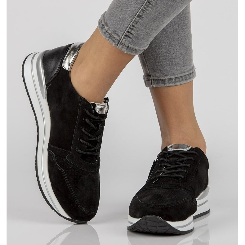 Tênis de couro Filippo DP2049 / 21 Bk preto 1