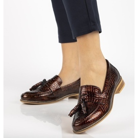 Mocassim de couro Filippo DP2161 / 21 Br marrom castanho 1