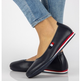 Bailarinas de couro Filippo DP2171 / 21 Nv azul marinho 1