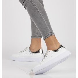 Sapatos de couro Filippo DP2157 / 21 Wh branco 1