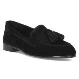 Mocassins de couro Filippo DP2149 / 21 Bk preto 1