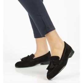 Mocassins de couro Filippo DP2149 / 21 Bk preto 2