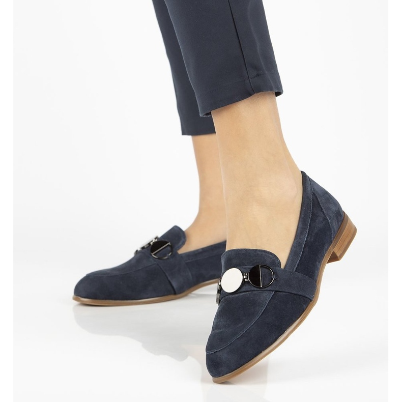 Mocassim de couro Filippo DP2148 / 21 Nv azul marinho azul-marinho 1