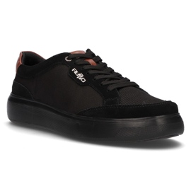 Sapatos de couro Filippo MP2398 / 21 Bk preto 1