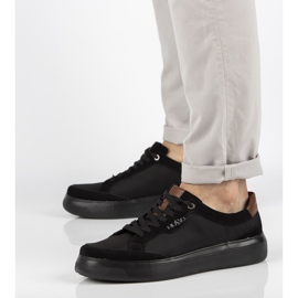 Sapatos de couro Filippo MP2398 / 21 Bk preto 2