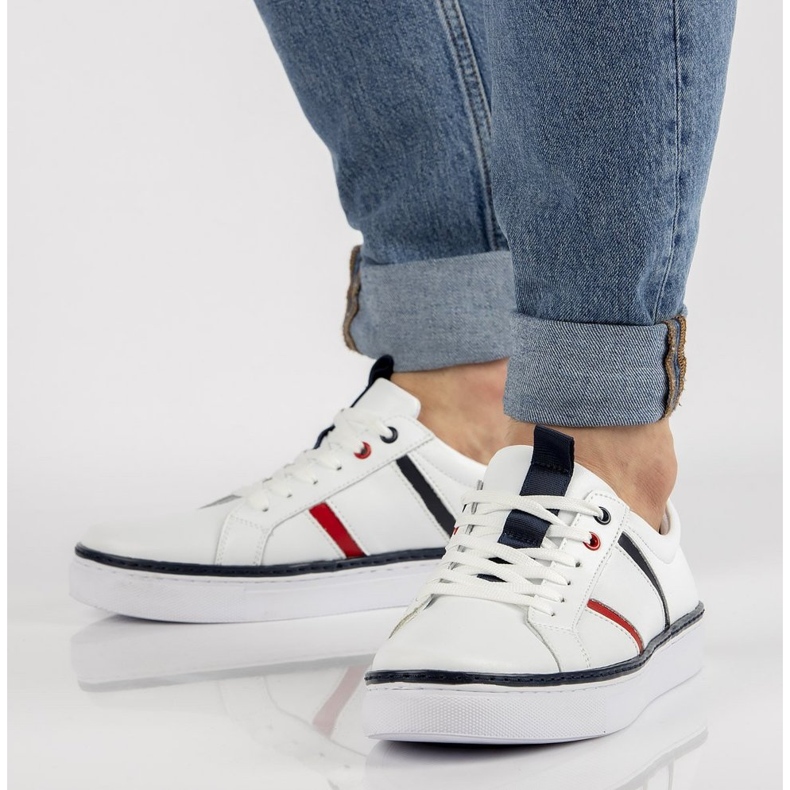 Sapatos de couro Filippo MP2146 / 21 Wh branco 1 Sapatos de couro Filippo MP2146 / 21 Wh branco 1