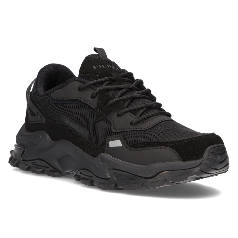 Sapatos de couro Filippo MSP2122 / 21 Bk preto 1