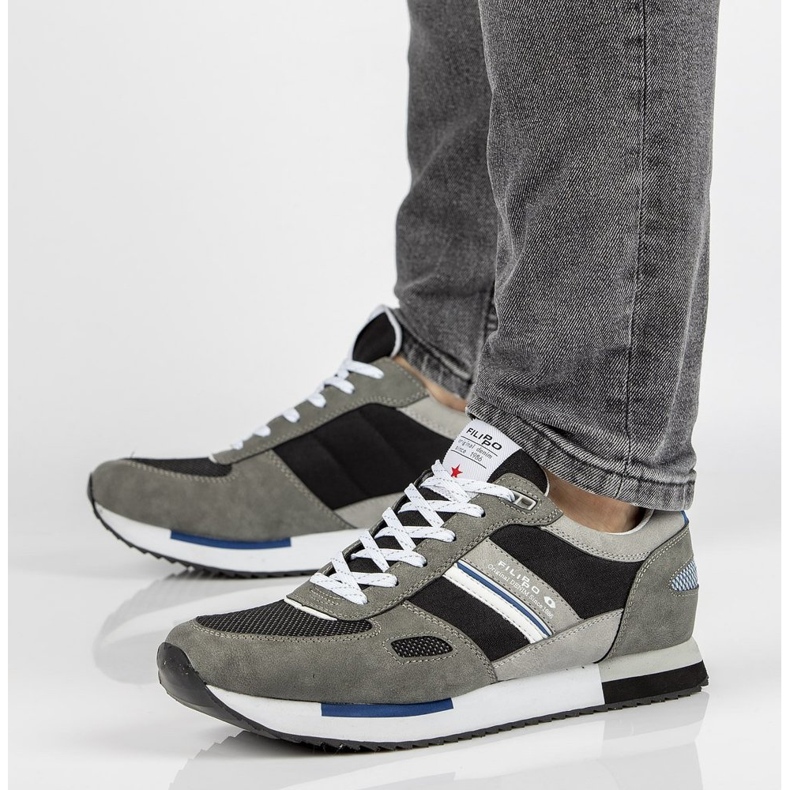 Sapatos Filippo MSP2129 / 21 Gr cinza 2