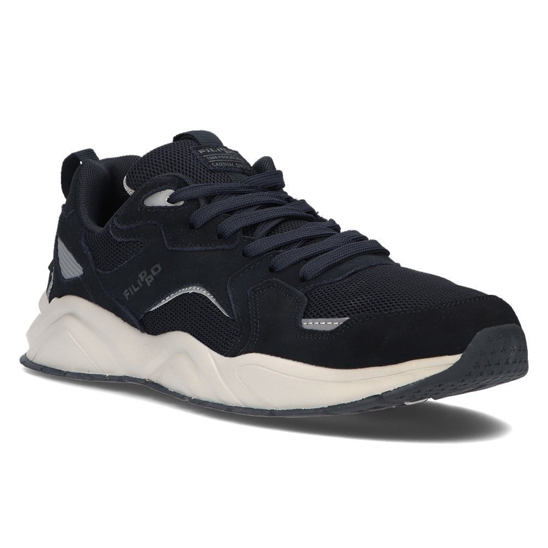 Tênis de couro Filippo MSP2119 / 21 Nv azul marinho azul-marinho 1