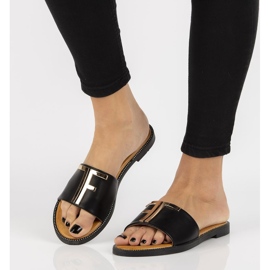 Chinelos pretos Filippo DK2103 / 21 Bk 2