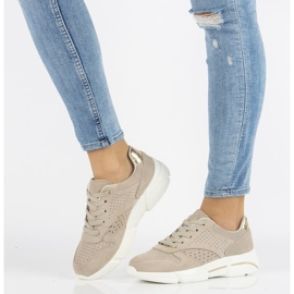 Tênis de couro Filippo DP2156 / 21 Bege 1