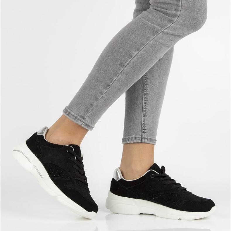 Tênis de couro Filippo DP2156 / 21 Bk preto 1