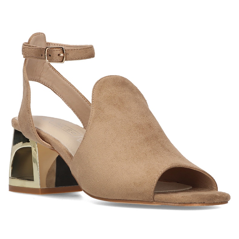 Filippo DS2107 / 21 Sandália bege salto alto 1