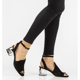 Sandália preta de salto alto Filippo DS2107 / 21 Bk preto 2