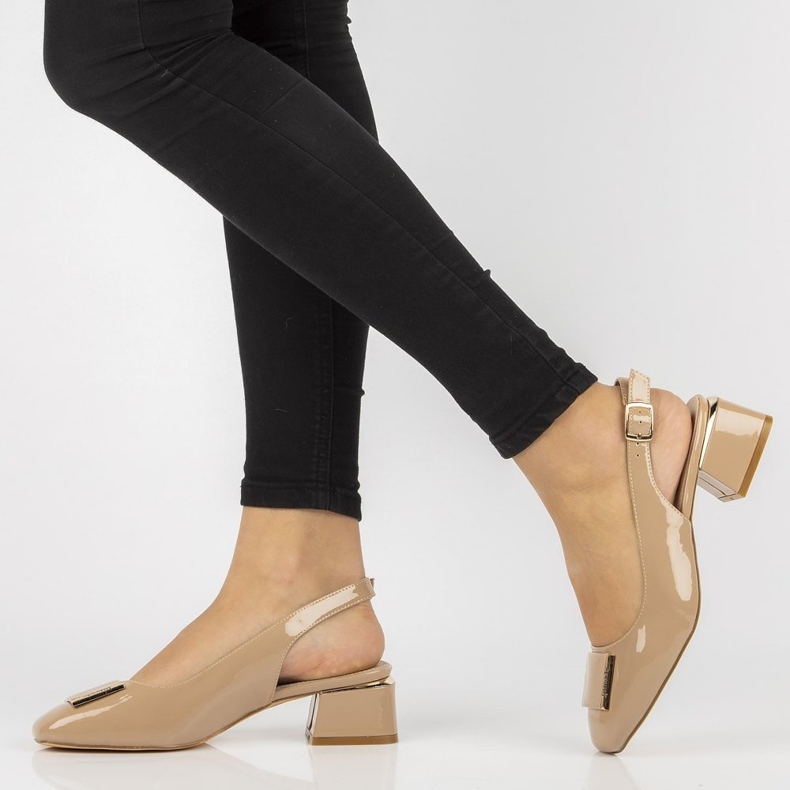 Bombas de Salto FILIPPO DP2086 / 21 Bege 1