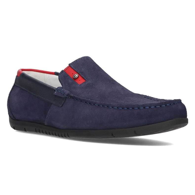 Mocassim de camurça Filippo 5274-5 azul marinho 1
