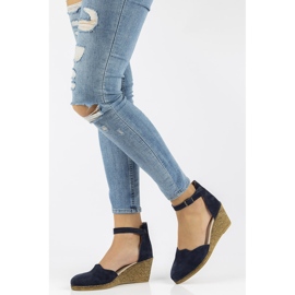 Sandálias de couro Filippo DS1394 / 21 Nv azul marinho 2