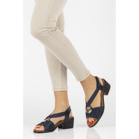 Sandálias de couro Filippo DS2308 / 21 Nv azul marinho azul-marinho 1