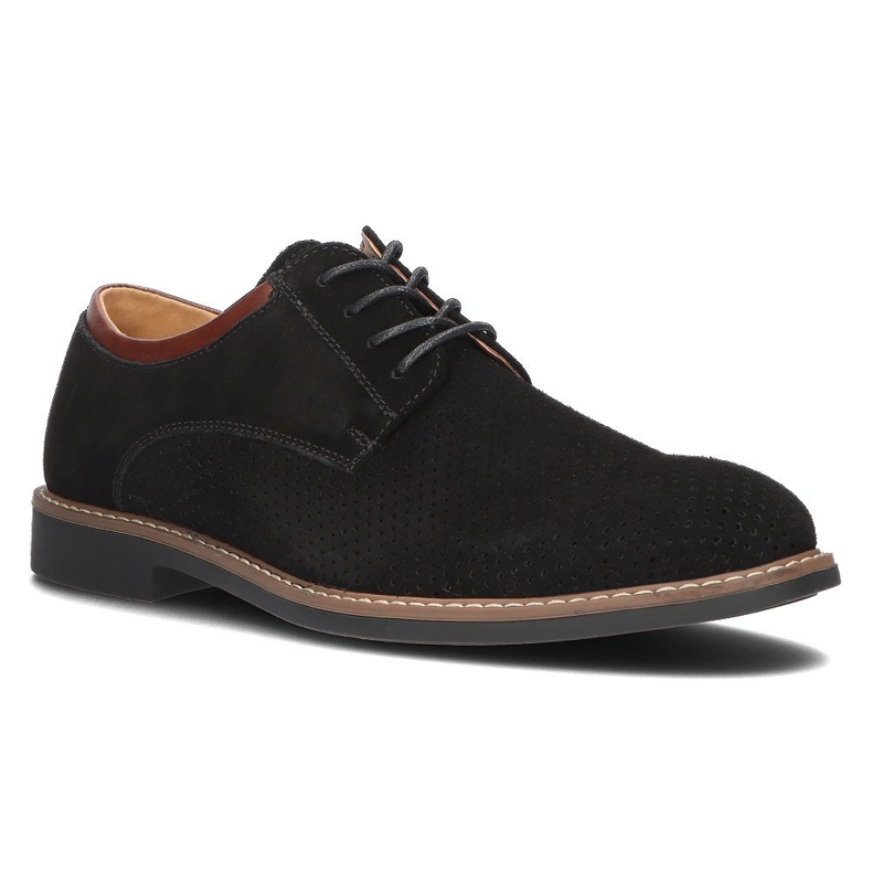 Sapatos de couro Filippo MP2399 / 21 Bk preto 1