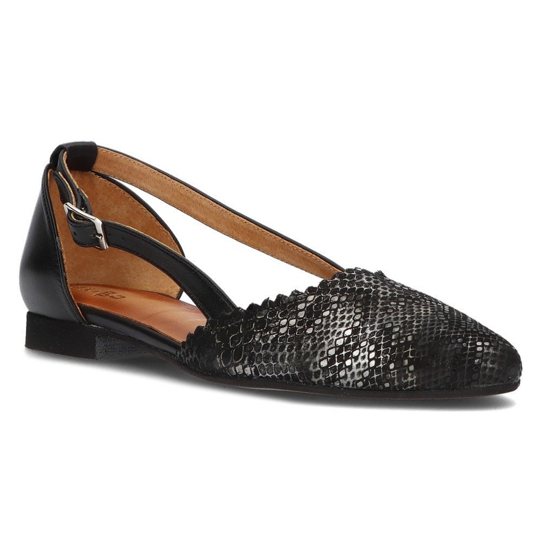 Sapatos de couro Filippo 4972A preto 1