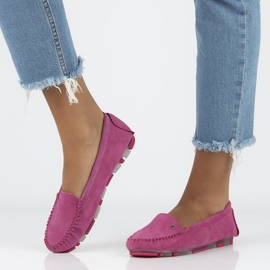 Mocassim de couro Filippo DP2037 / 21 Fh rosa 1