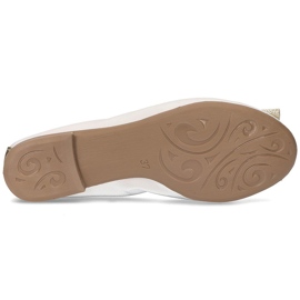 Couro Filippo 103 bailarinas brancas branco 1