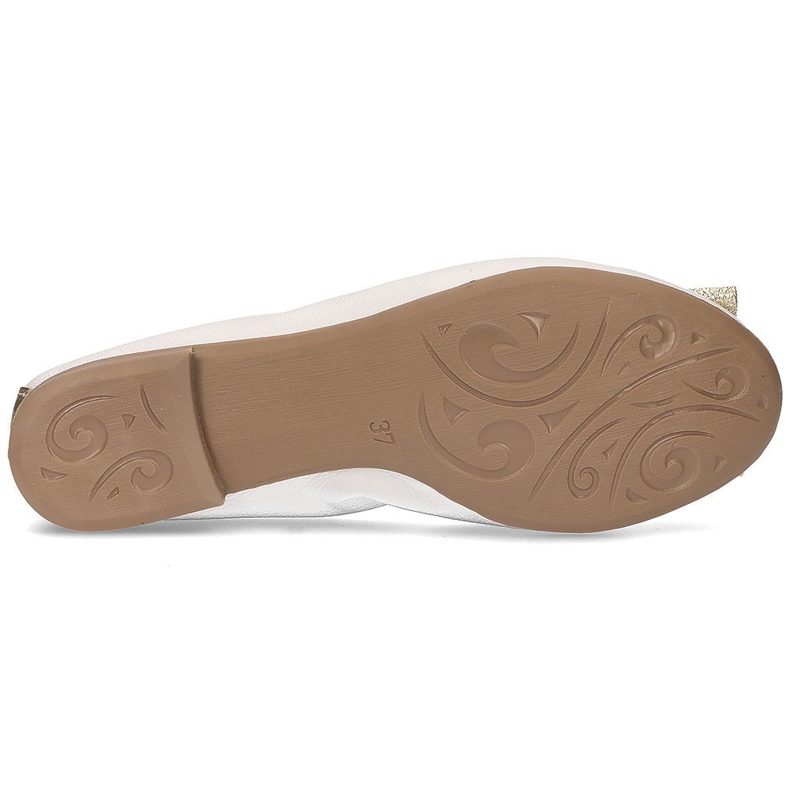 Couro Filippo 103 bailarinas brancas branco 1