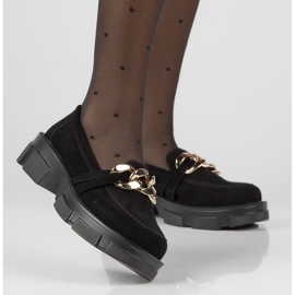 Sapatos de couro Filippo DP3221 / 21 Bk S preto 2