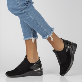 Tênis de couro Filippo DP1689 / 21 Bk Bk Preto 1