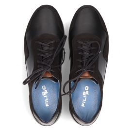 Sapato de couro Filippo 1755 preto 1