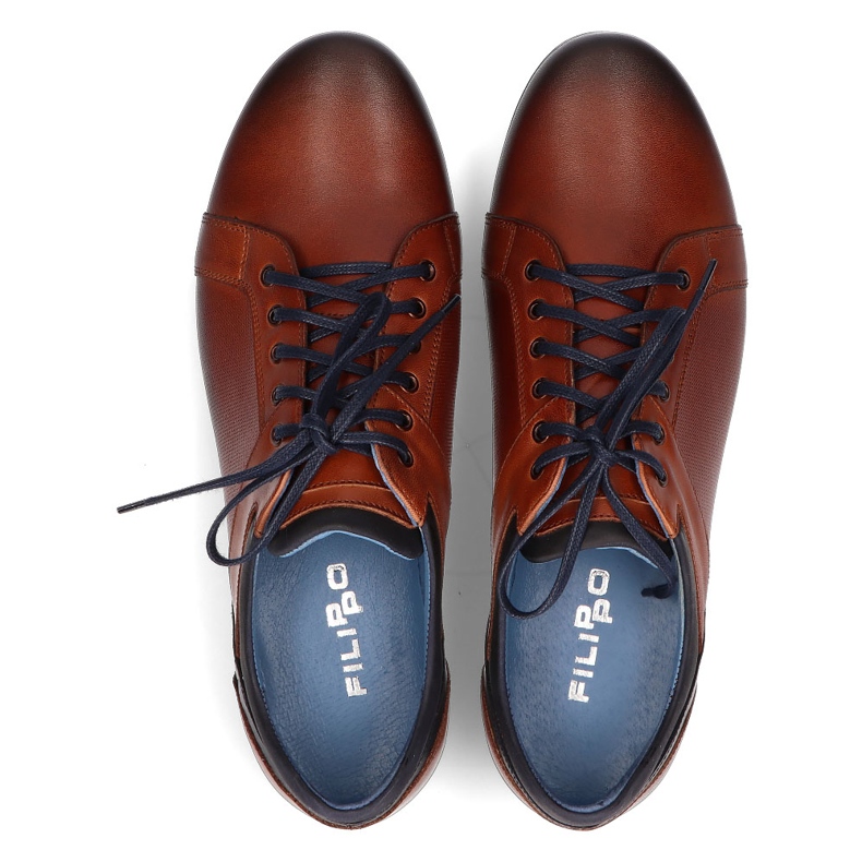 Sapato de couro Filippo 1690 marrom 1