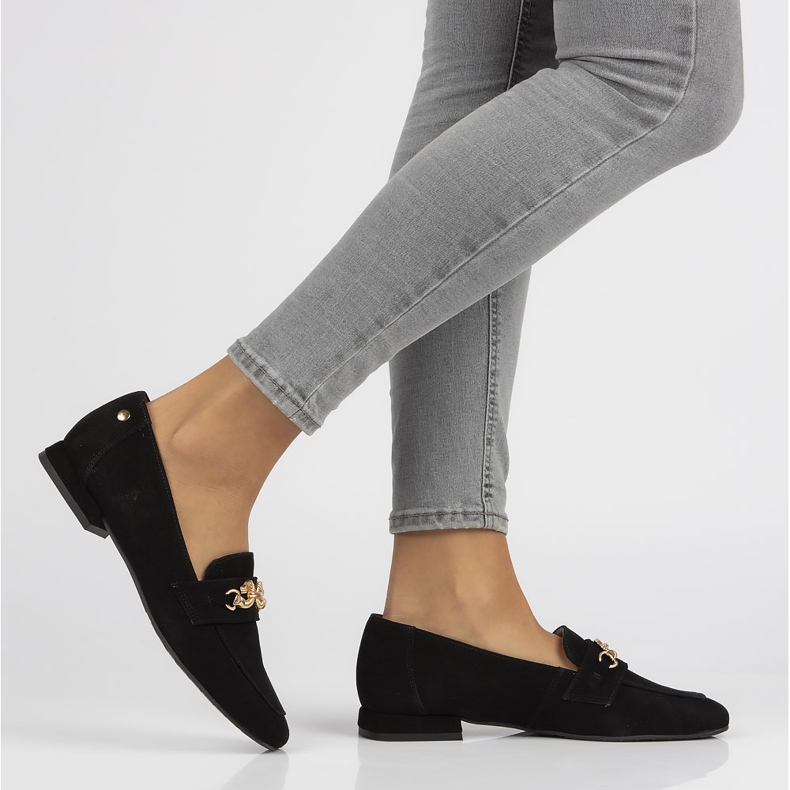 Mocassim de couro Filippo 05313 preto 2