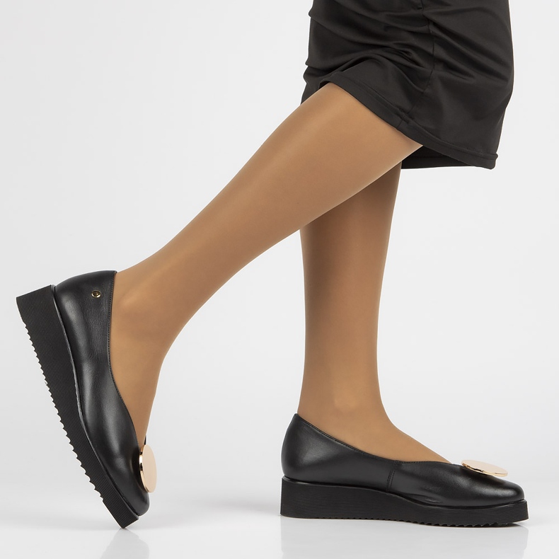 Sapatos de couro Filippo 05315B preto 1