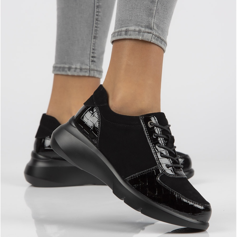 Tênis de couro Filippo DP3168 / 21 Bk preto 2