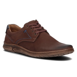 Sapato de couro Filippo 858 marrom castanho 1