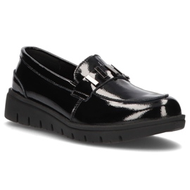 Sapatos de couro Filippo DP3204 / 21 Bk preto 2