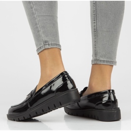 Sapatos de couro Filippo DP3204 / 21 Bk preto 1