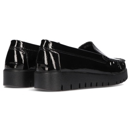 Sapatos de couro Filippo DP3024 / 21 Bk Cr preto 2