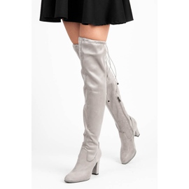 Betler Botas de camurça no poste cinza 1