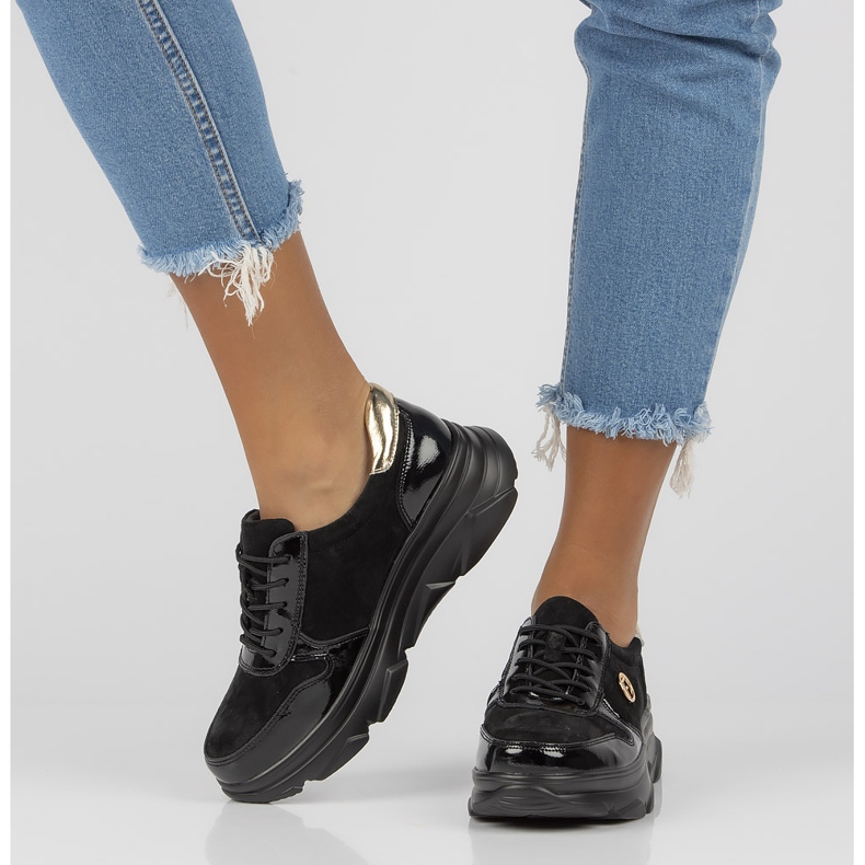 Tênis de couro Filippo DP3185 / 22 Bk preto 1