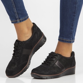 Sapatos de couro Filippo DP028 / 22 Bk preto 1