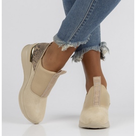 Tênis de couro Filippo DP1689 / 22 Bege 2