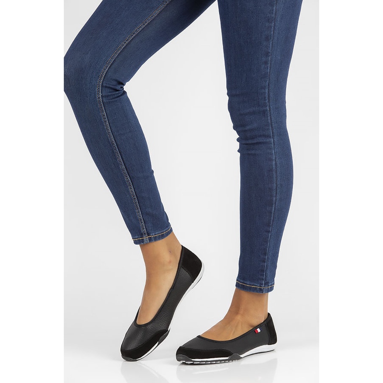 Sapatos de couro Filippo DP142 / 22 Bk preto 2