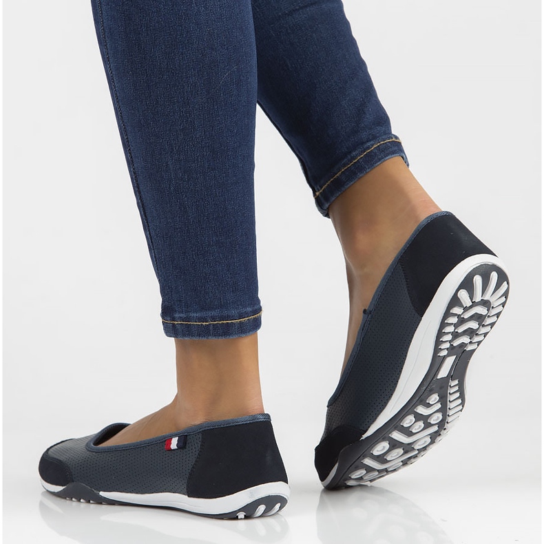 Sapatos de couro Filippo DP142 / 22 Nv azul marinho azul-marinho 2