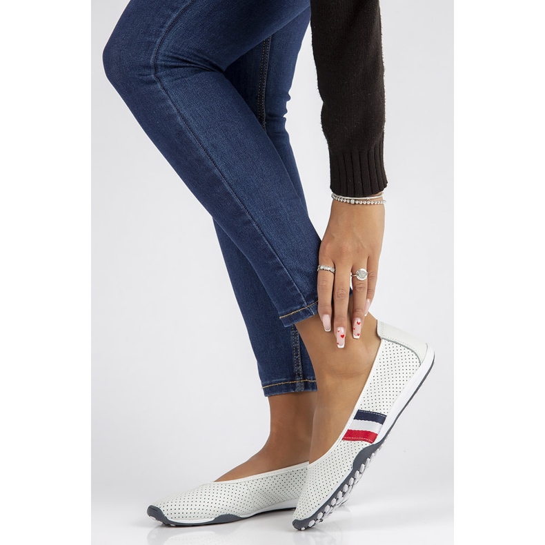 Sapatos de couro Filippo DP2063 / 22 Wh branco 1