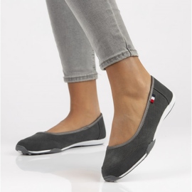 Sapatos de couro Filippo DP143 / 22 Gr cinza 1