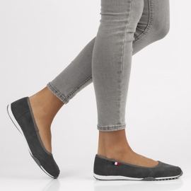 Sapatos de couro Filippo DP143 / 22 Gr cinza 2