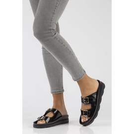 Chinelos de couro Filippo DK3599 / 22 Bk preto 1