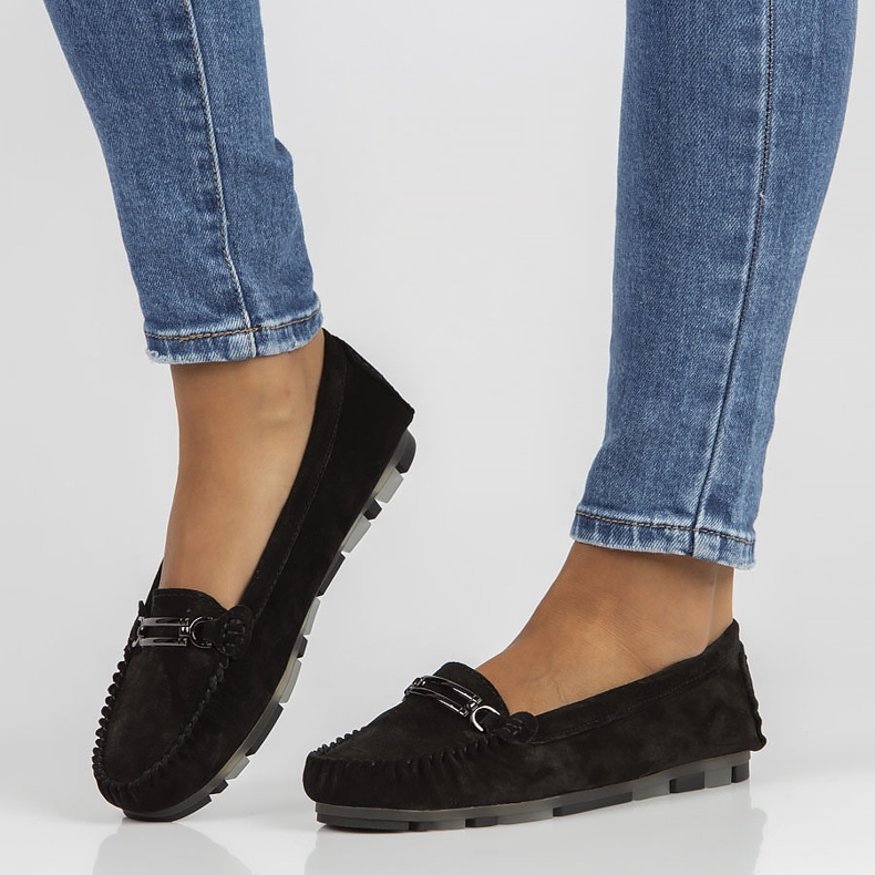 Mocassim de couro Filippo DP1202 / 22 preto 2